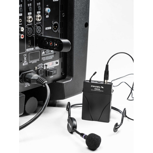 2.4GHZ USB Wireless Bodypack Microphone System Sound System PROEL