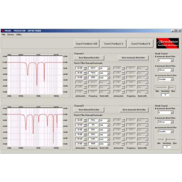 Dual channel Automatic and Manual Feedback Eliminator with remote control software (MIDI - USB - RS232). - Image 7